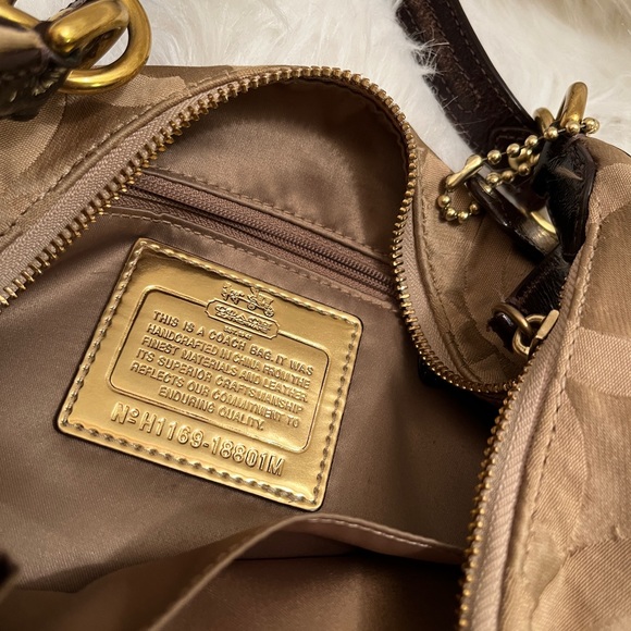 Tan/Brown Vintage Coach Purse - Picture 2 of 13